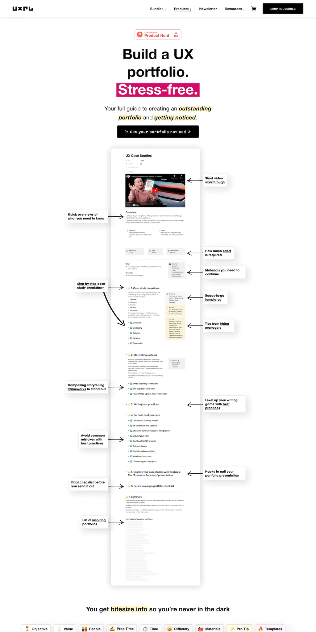 UX Portfolio Playbook Preview